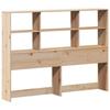 VidaXL Headboard with Storage 140 Cm Solid Pine Wood, Wooden Headboard, Headboard with Storage, Headboard 855660