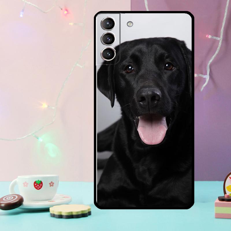 Черный Лабрадор Собака Чехол для Телефона Для Samsung Galaxy S24 Ultra S20 S21 S22 S23 S25 Ultra S9 S10 Plus S24 FE Чехол
