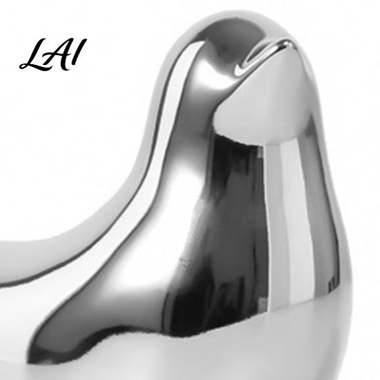 Decorative Ceramic Crafts Modern Bird Figurines Gold & Silver Home Decor Minimalist Office Desk Ornament Abstract Animal Statues for Living