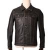 Chinese Size Classic 507 Men Leather Jacket Genuine Cowhide Slim Short Spring Autumn