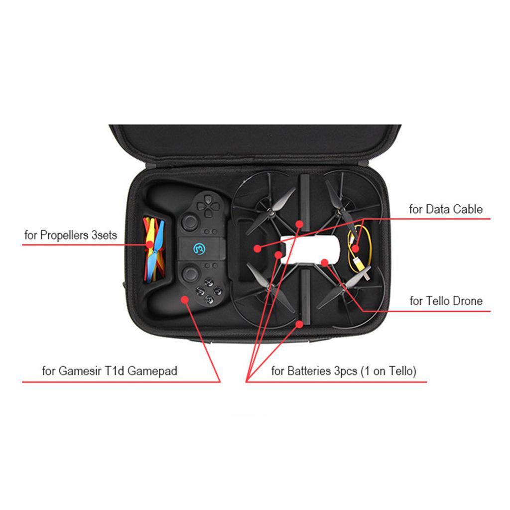 Carrying for Case for Tello EVA Hard Protective Bag Protable Storage Bag Box Handbag for Case for Tello for Case Access