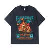 275 GSM Washed T-shirts 100% Cotton Pokemon V6 Charmander Evolutions Print Unisex Heavy Cotton T Shirt