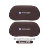 BIG1 Car Suede Headrest Neck Support Soft Seat Lumbar Accessories For Volkswagen VW Polo Jetta Sagitar Magotan Passat B5 B6 B7 CC
