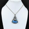 Подвеска Owyhee Blue Opal, подвеска из медной проволоки, подвеска ручной работы из драгоценных камней, медные украшения, подвеска в стиле бохо, подвеска Owyhee Blue Opal, украшения для подарка