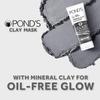 POND'S Pure Detox Mineral Clay, активированный уголь, 4X маслопоглощающее, детоксифицирующее, глиняная маска для безмасляного мгновенного сияния, маска для лица 90 г