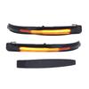 2PCS Rear View Mirror Dynamic Turn Signal Light Smoked Lens Replacement for Peugeot 3008 MKII 2016‑2021