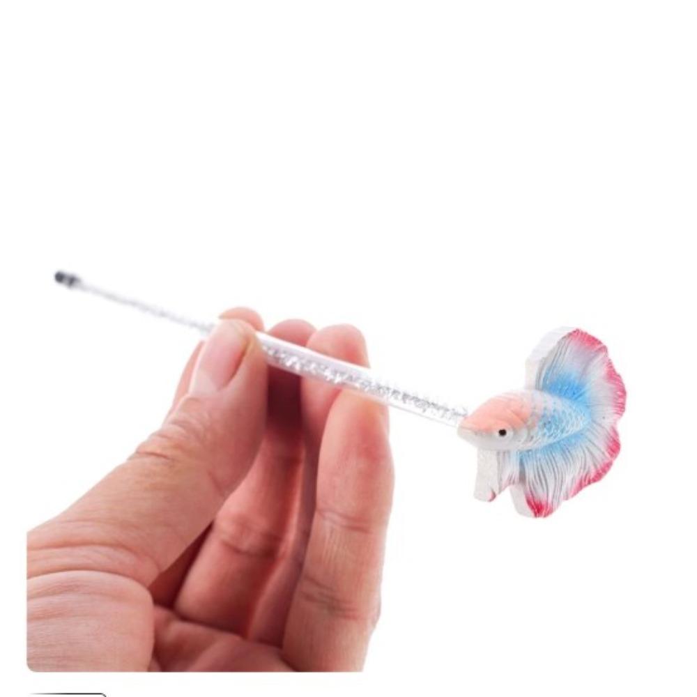 Plaything Simulation Betta Stick Interactive Fish Training Stick Aquariums Wand Tank Decoration
