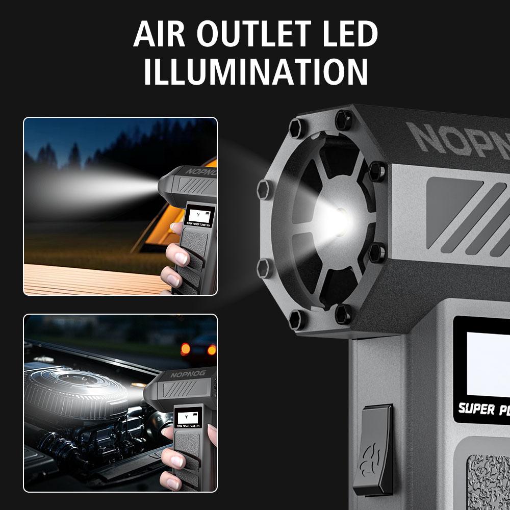 Portable Car Blowing Snow Electric Air Duster Type C Charger 130000 RPM Car Accessories Turbo Jet Fan Cleaning Blower Tool Gears Adjustable