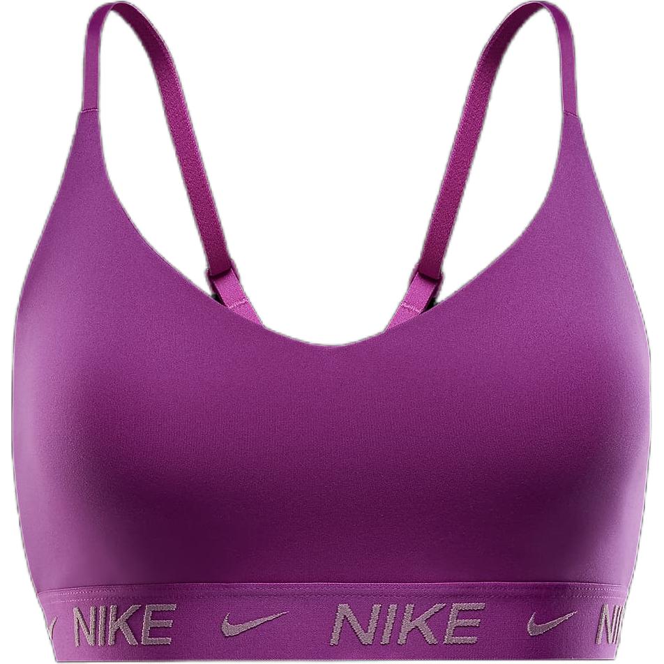 Nike Мягкий регулируемый спортивный бюстгальтер с буквенным логотипом женское нижнее белье фиолетовый красный FD1062-518