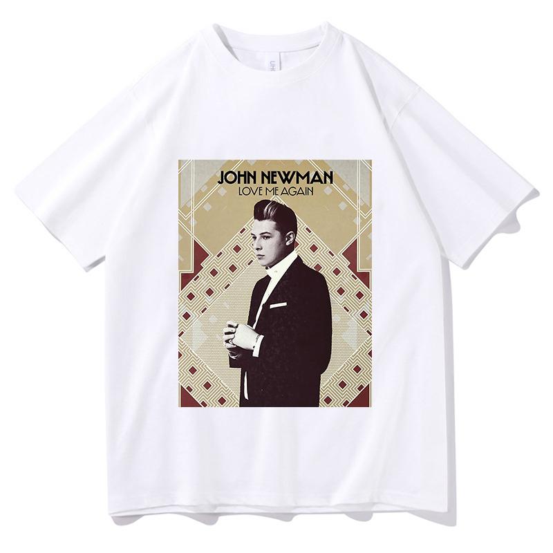 2026 John Newman Love Me Again TShirt Trendy Pure Cotton Casual Unisex Clothing Summer Fashion Harajuku Short Sleeve Top Tees