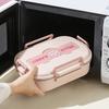 Stainless Steel Bento Box Microwave Safe 850/1500ml Leakproof Sealed Food Container Easy To Clean Rabbit 2/4/5 Grids for Lunch