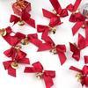 10/30PCS Christmas Tree Bow Christmas Ornaments Bell Home Garden Bows Christmas/Wedding Party Decoration