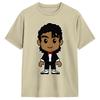 MMichael JJackson Чиби MJ Billie Футболка Харадзюку Футболки С Коротким Рукавом Y2K Базовые Топы Летние Хлопковые Большого Размера Топы