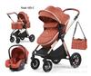 High-View 3-in-1 Baby Stroller: Foldable, Reclining, Two-Way Aluminum Alloy Design with Safety Car Seat