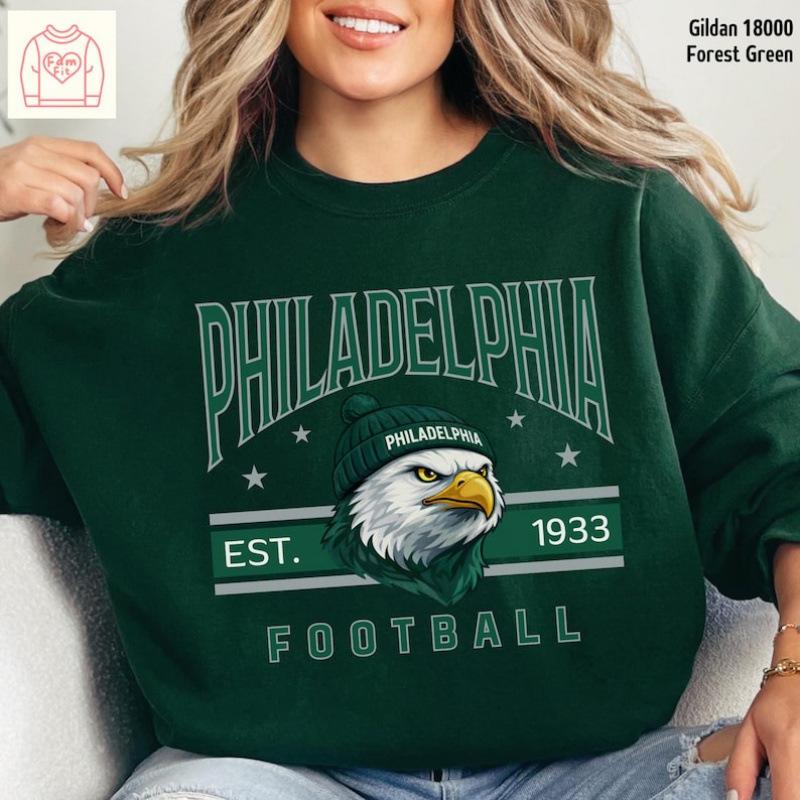 Винтажная толстовка Philadelphia Eagles по американскому футболу – Eagl
