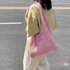 Hollow Knitting Shoulder Bag Woven Shopping Handbag Vintage Beach Tote Bag  Outdoor/Travel