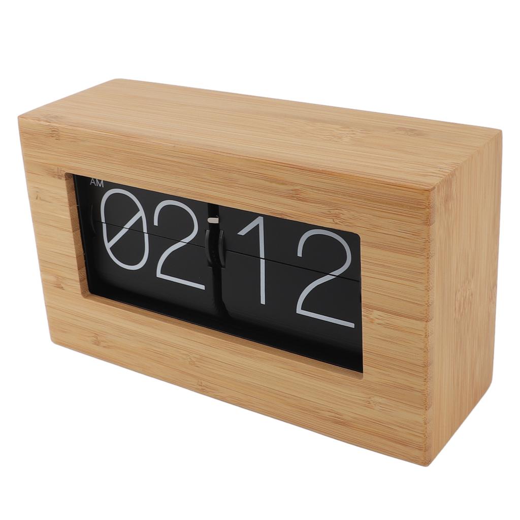 Автоматические переворачивающиеся часы, винтажные механические откидные часы с цифровым дисплеем на 12 часов для дома