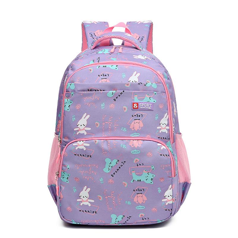 Sweet Cute Lightweight Casual Schoolbag Boy and Girl Backpack Waterproof and Wear-resistant Elementary School Schoolbag Suitable for School Students