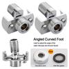 Shower Mixer Tap Angle Adjustment Angled Curved Foot Eccentric Screw Corner Shower Faucet Adapter