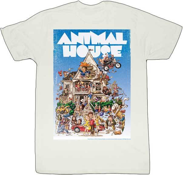 Animal House Vintage Poster Full Front Men T Shirt Classic Movie