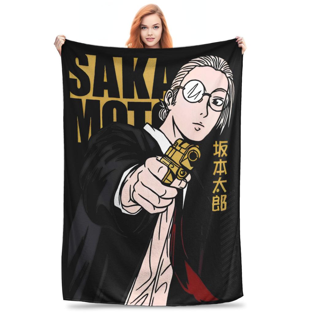 Покрывало-плед Sakamoto Days Флис Аниме Мягкий плед для спальни Покрывало на диван/кровать