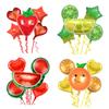 Fruit Balloon Set Strawberry Orange Watermelon Pineapple Party Decoration Aluminum Film Aluminum Film Balloon Decoration
