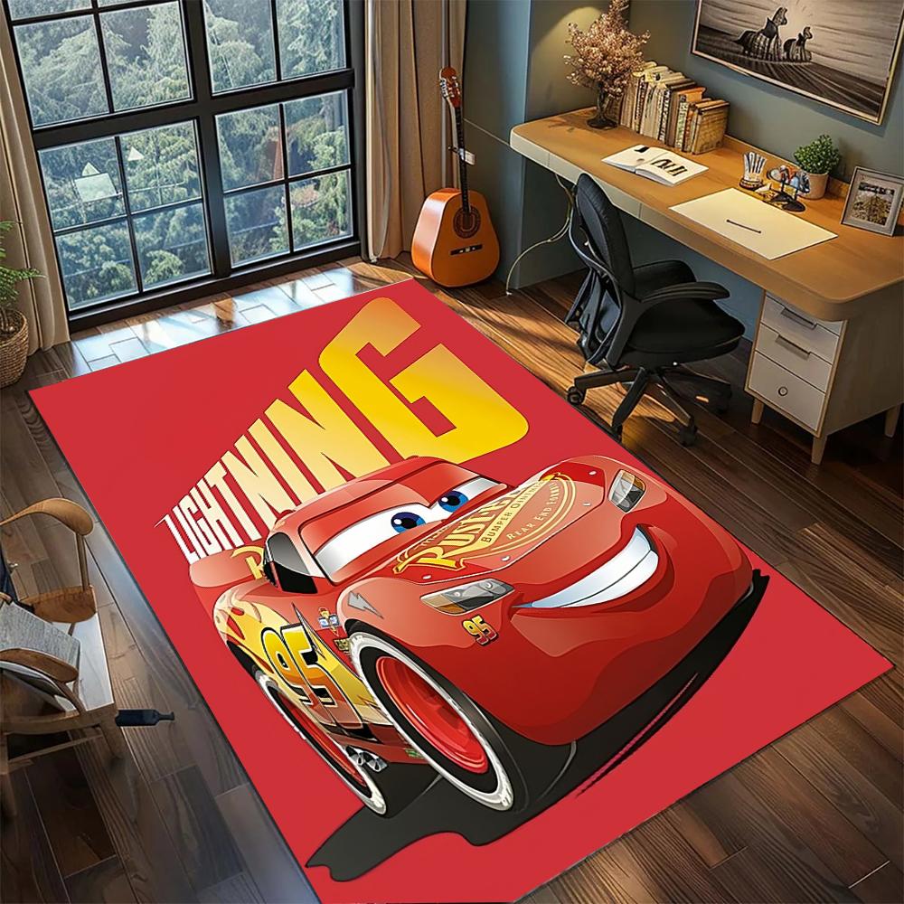 Коврик для трассы Молния МакКуин из мультфильма «Тачки» (Piston Cup), большой, нескользящий, моющийся, для игровой комнаты, спальни, домашнего декора