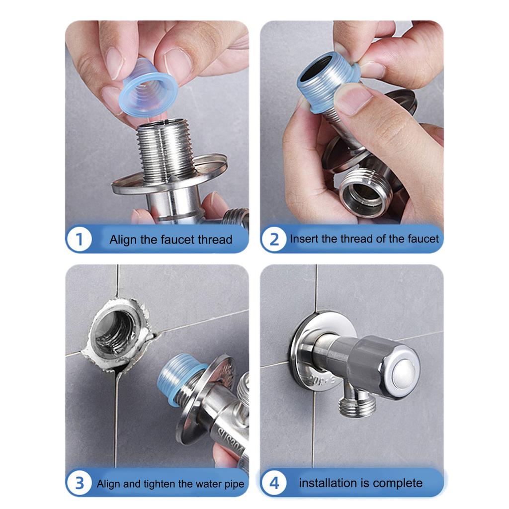 Улучшенная силиконовая уплотнительная лента, термо- и холодостойкая уплотнительная прокладка, предотвращение протечек, уплотнение для труб и шлангов для домашнего использования
