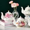 400ML Teapot English Afternoon Tea Set Teapot High-Grade Porcelain Coffee Pot Heat Resistant Kettle Pot