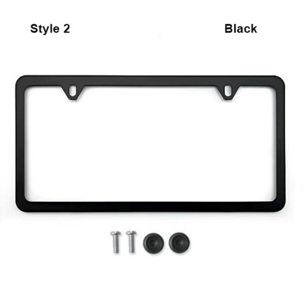 Stainless Steel Protecting License Plates 2 Hole License Plate Frame License Plate Cover
