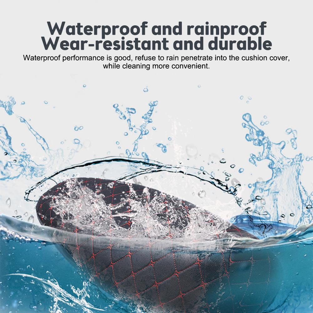 Чехол для сиденья мотоцикла, утолщенный, водонепроницаемый, противоскользящий, защита сиденья, 3D, искусственная кожа, защитный чехол для мотоцикла