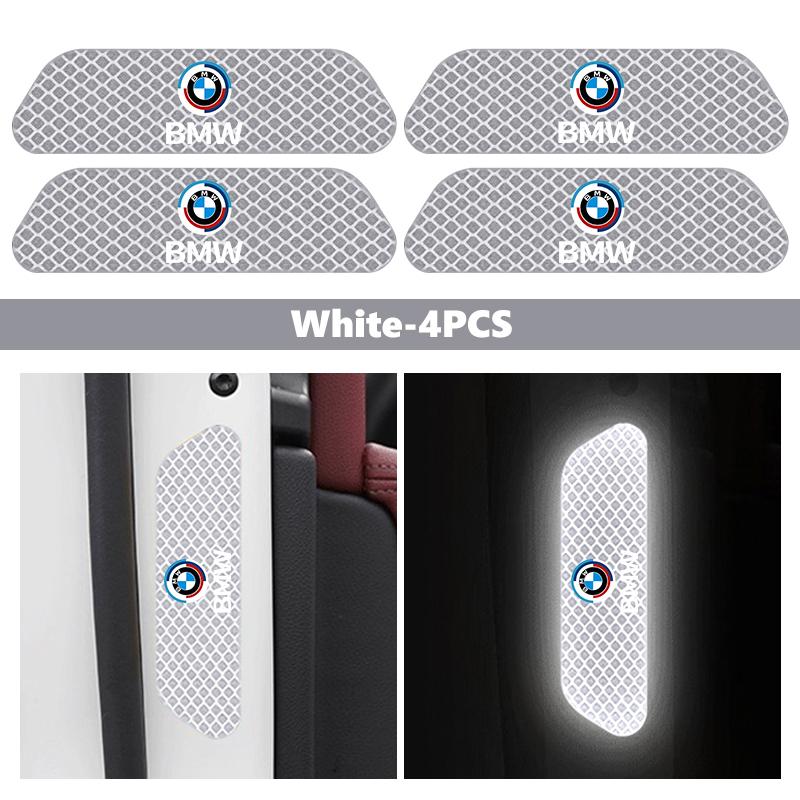 UWGK8 Car Door Sticker Safety Opening Warning Reflector Tape Decal For BMW M F10 F20 F30 F40 F15 F25 F26 F31 F49 E62 E83 E84