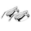 2 pcs Set Motorcycle Black l bar & R Bar Retro Side Rearview Mirror 10mm