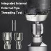 Pipe Thread Cutting Tool, Integrated Internal & External Pipe Threading Electric Drill Threader L0F8