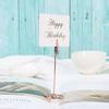 Supplies Rose Gold Desktop Decoration Photos Clips Clamps Stand Table Numbers Holder Place Card