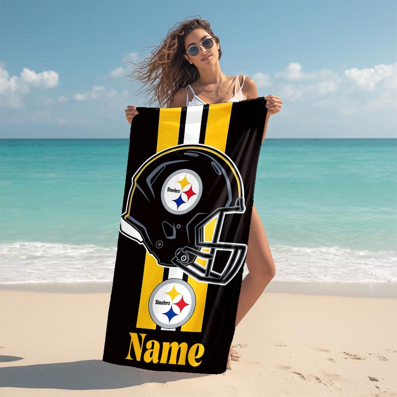 Personalized Patriots Team Spirit Beach Towel Microfiber Beach Towel Thin Absorbent for Beach Swimming Yoga Bath Sports. 0910361