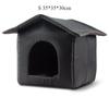 Outdoor Cat House Warm and Waterproof Stray Cat Nest Foldable Closed Rainproof Outdoor Dog House Winter Warm Stray Pet Shelter