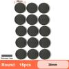 Rubber Pads For Chair Legs 1-24pcs Anti Slip Mat Bumper Damper Non-Slip Round Square Self Adhesive Table Feet Protector Hardware