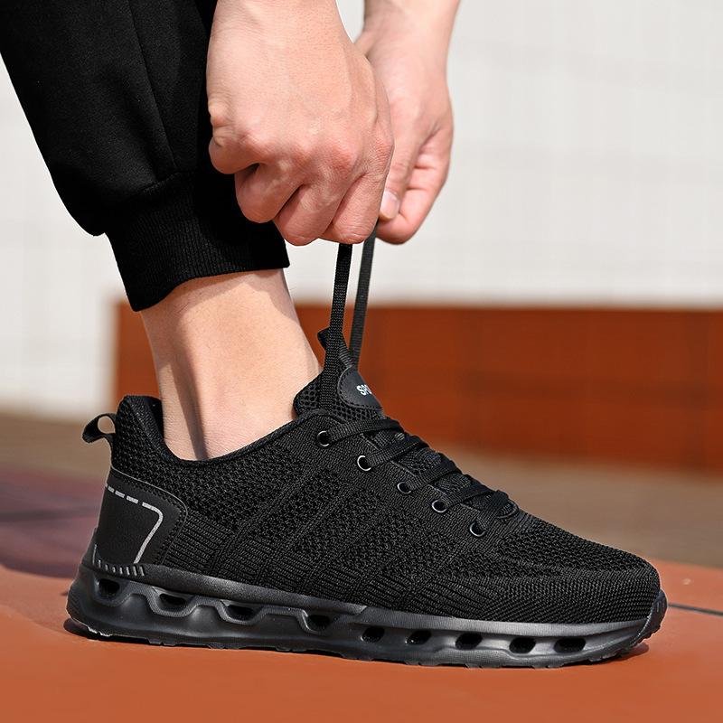Lightweight Large Size Casual Fashion Men's Shoes 39-48 Fly-woven Mesh Sneakers Men's Outdoor Running Summer