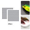 200 Pieces 3D Lure Eyes Fishing Baits DIY Making, Easy To Use Resin Lifelike