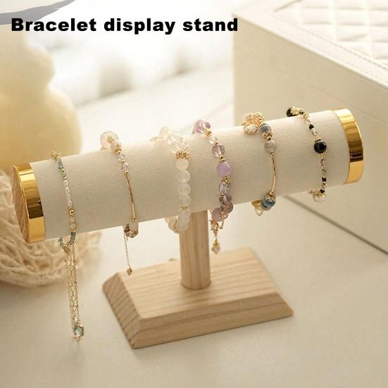 Watch Display Stand Bracelet Display Holder Stable Wooden Base Jewelry Shop Bangle Exhibition Storage