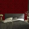 Red velvet leather burgundy wallpaper for living room and bedroom 50x1000