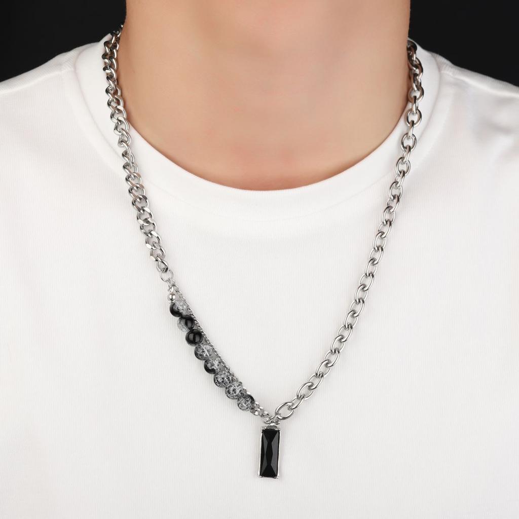 Unisex Copper Alloy Necklace Electroplated Durable Non-Fading Jewelry Sweater Chain Personalized Fashion Accessory