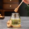 Transparent Honey Storage Container with Dipper and Lid Honey Pot  Home Kitchen