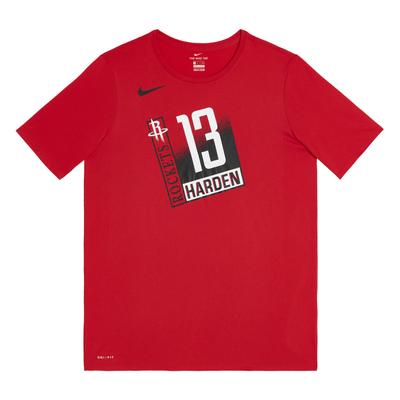 Коллаборация НБА Футболка Houston Rockets James Harden Детские топы Ракетно-красный 3Z2B7BAZB-RCKJH
