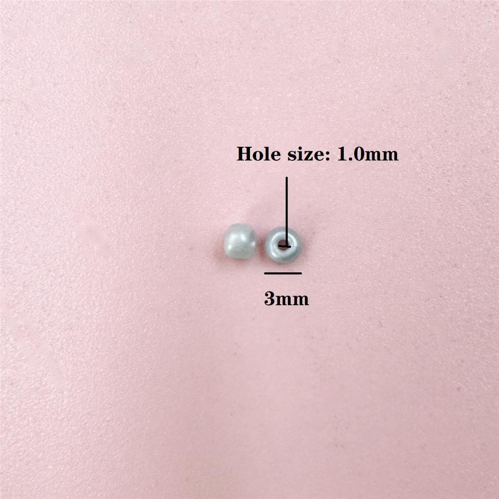 1000 шт., 30 г, 3 мм, очаровательные блестящие стеклянные бусины для выпечки, блестящие стеклянные бусины для изготовления ювелирных изделий, браслет «сделай сам», аксессуары ручной работы