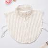 Stand Striped Half-Shirt False Collar for Women's Shirt Blouse Tops Removable Detachable Collars Women Fuax Cols