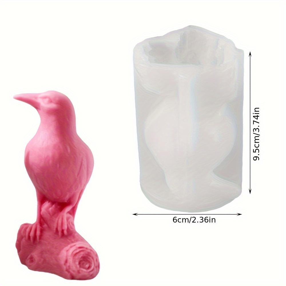3D Crow Silicone Mold Handcrafted Scented Candles Creative Crow Theme Desktop Decorations Home Decor New Style