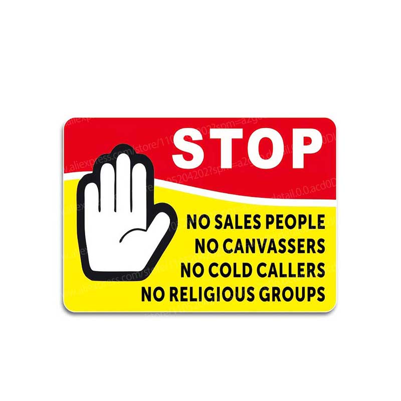 Refuse to Disturb Advertising PVC Label Stickers Do Not Disturb Prohibit Flyer Notices Home Office Privacy Protection Q57