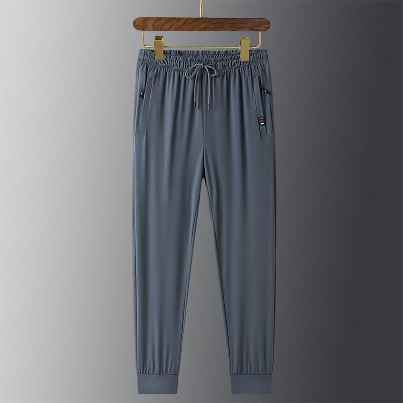 Брюки Dm Ice Silk, мужские летние тонкие прямые сухие спортивные повседневные брюки